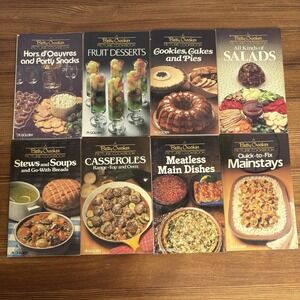Vintage‎ Betty Crocker Picture Cookbook Lot 8 Golden Press Recipe Cookbooks